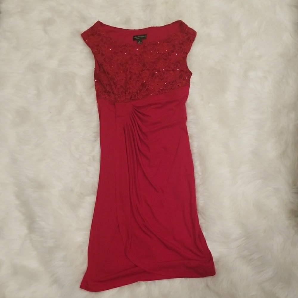 Red formal dress